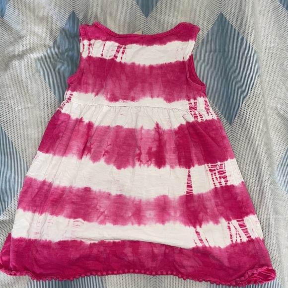 Girls Tu Pink and White Tie Dye Dress Size 3-4Y - Picture 2 of 2
